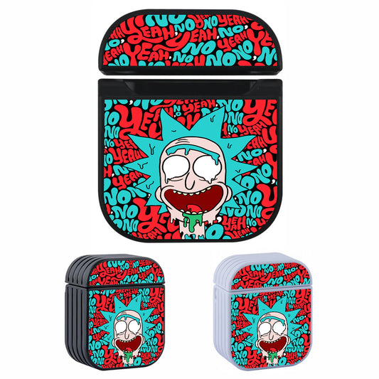 Rick Head And Word Hard Plastic Case Cover For Apple Airpods