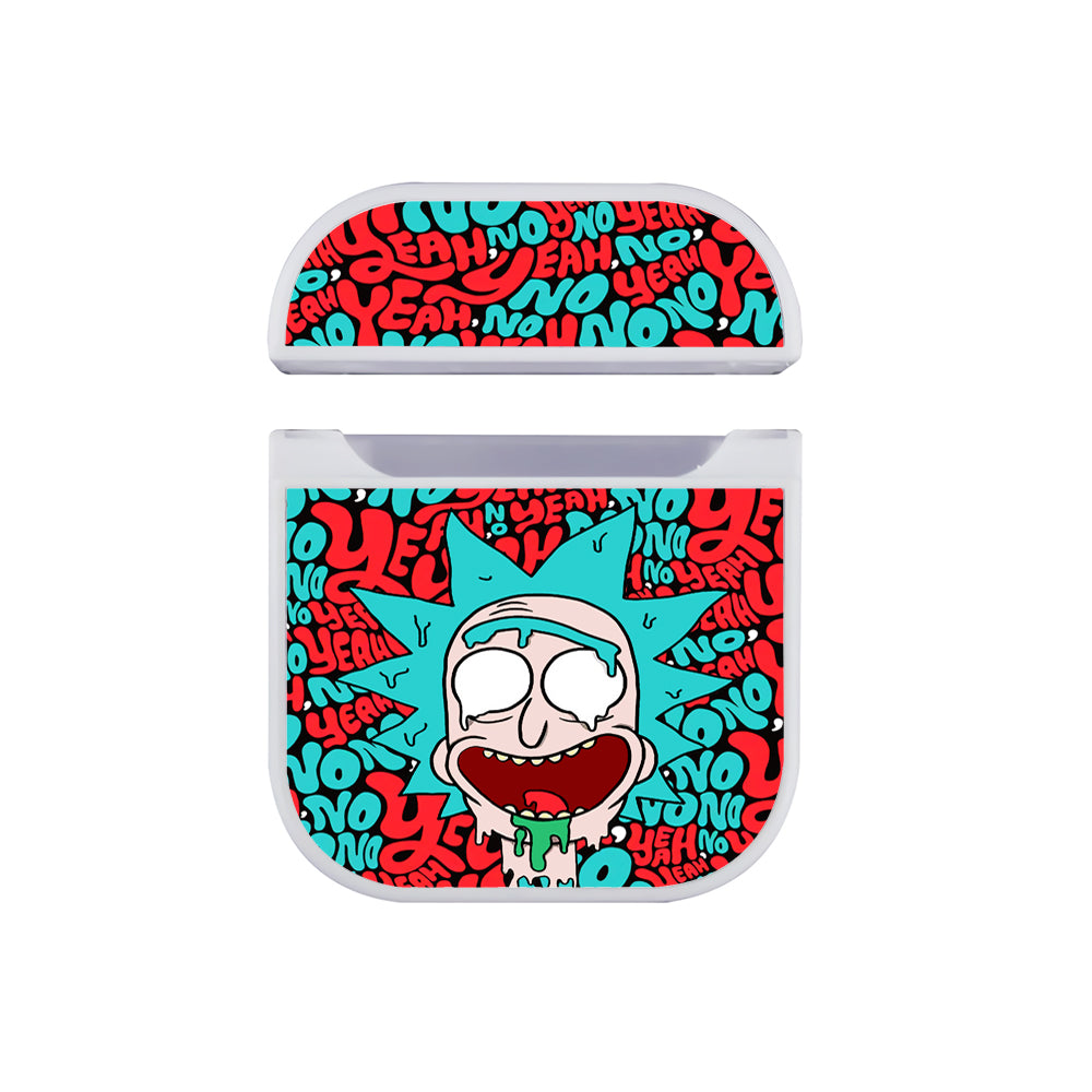 Rick Head And Word Hard Plastic Case Cover For Apple Airpods