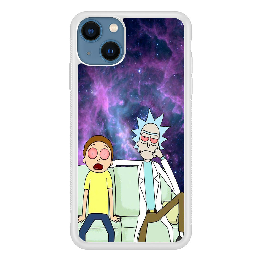 Rick and Morty Stars iPhone 14 Plus Case