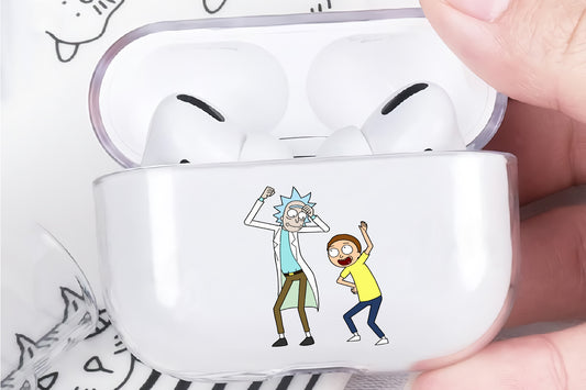 Rick and Morty Dance Protective Clear Case Cover For Apple AirPod Pro