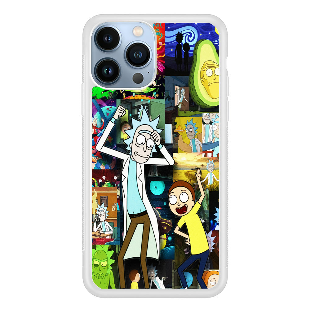 Rick and Morty Dance In Collage iPhone 15 Pro Max Case