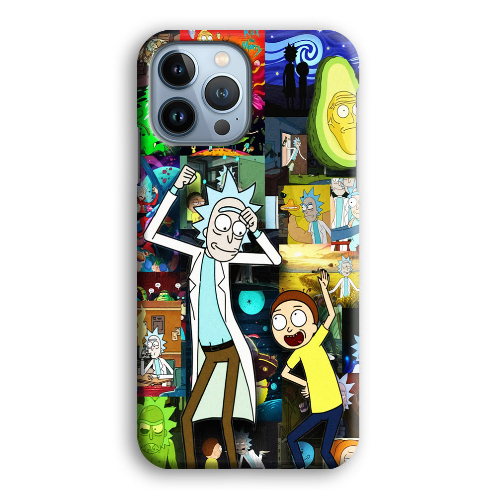 Rick and Morty Dance In Collage iPhone 15 Pro Case
