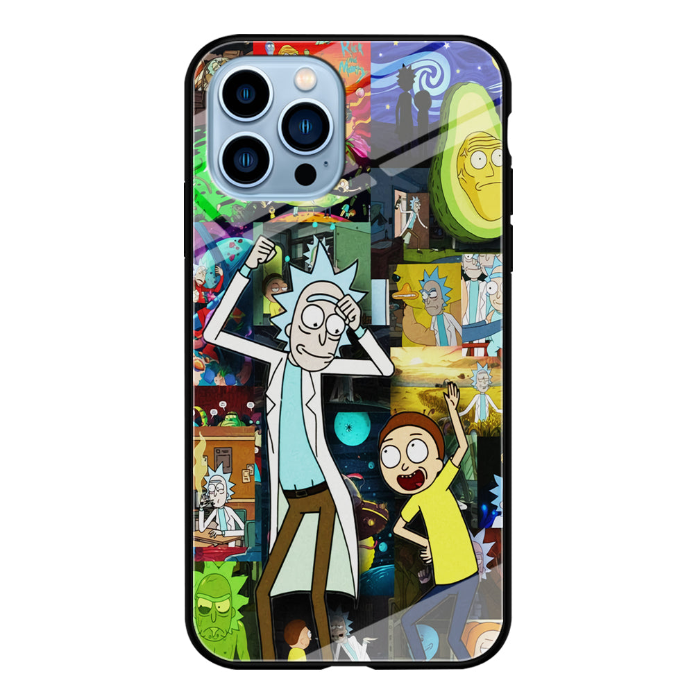 Rick and Morty Dance In Collage iPhone 15 Pro Max Case