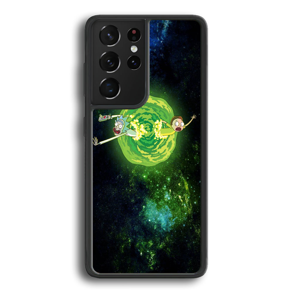 Rick and Morty Green Slime Samsung Galaxy S22 Ultra Case - Ezzystore