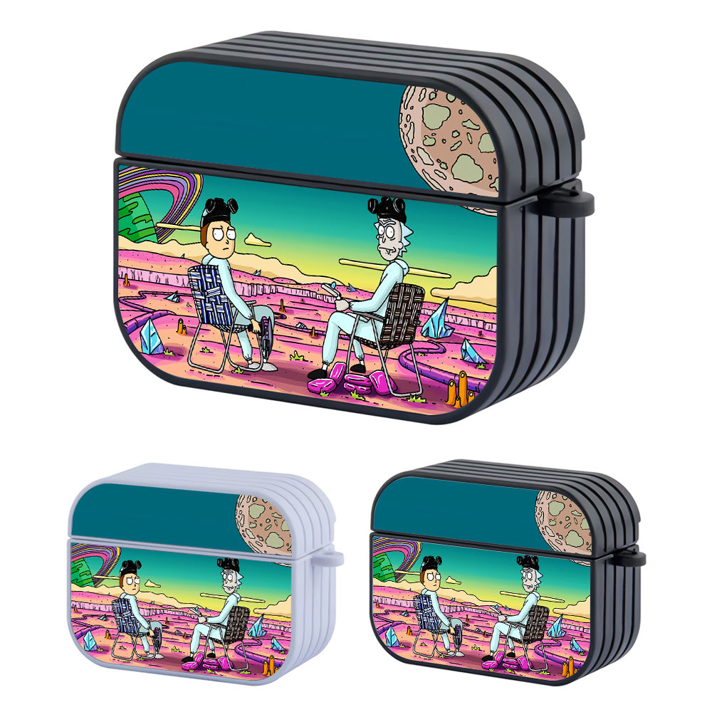 Rick and Morty Sit on Another Planet Hard Plastic Case Cover For Apple Airpods Pro