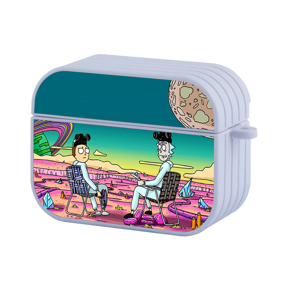 Rick and Morty Sit on Another Planet Hard Plastic Case Cover For Apple Airpods Pro