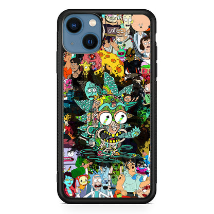 Rick and Morty Thoughts Inside People iPhone 15 Plus Case