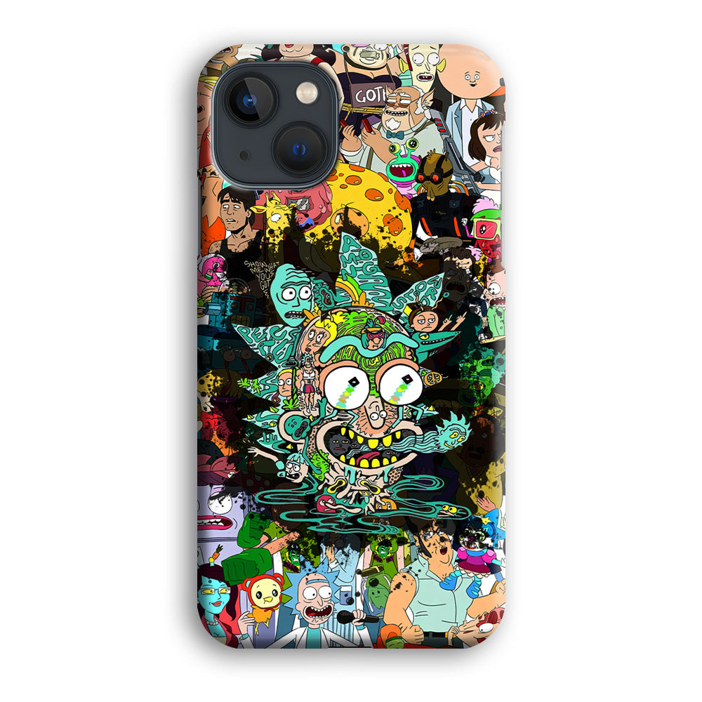 Rick and Morty Thoughts Inside People iPhone 15 Case