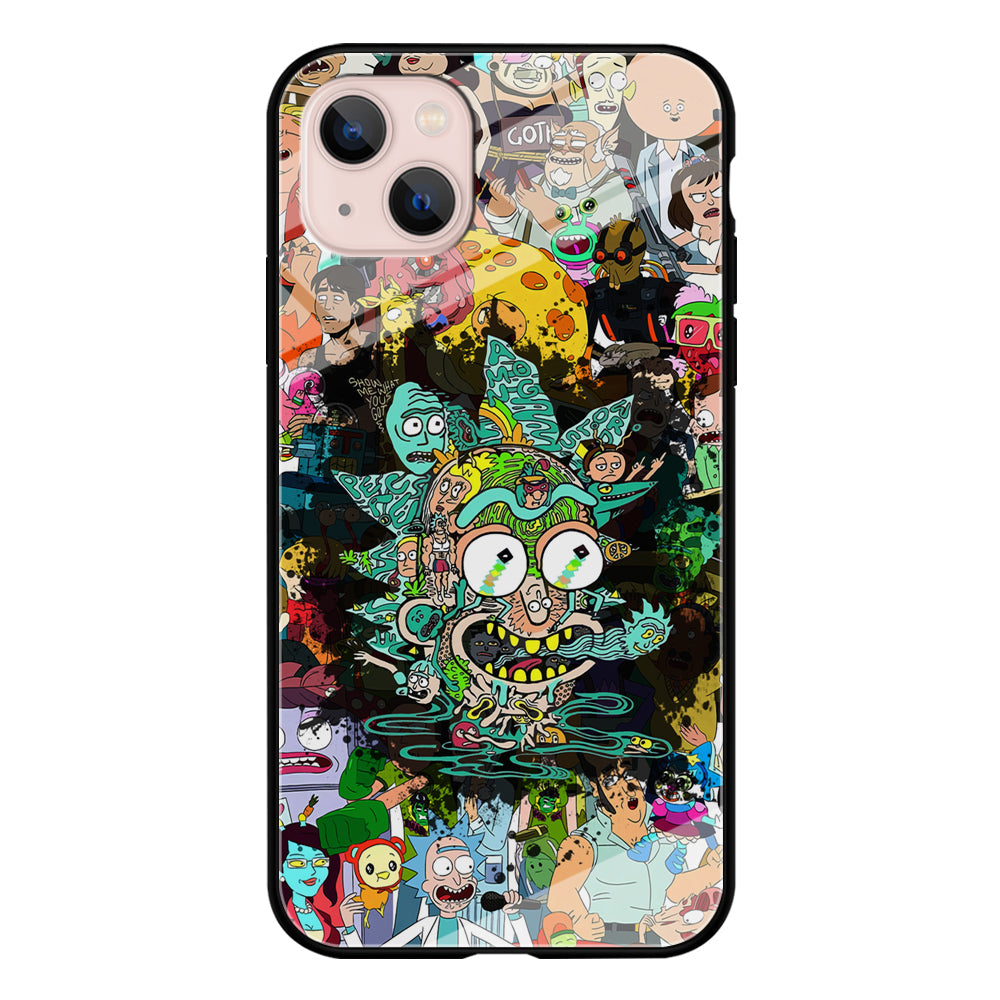 Rick and Morty Thoughts Inside People iPhone 15 Case