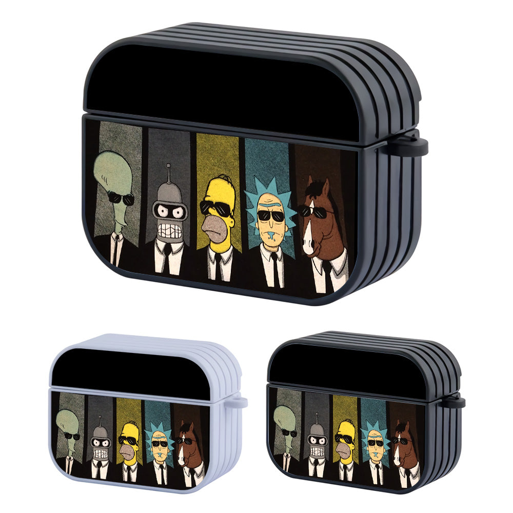 Roger Bender Homer Rick Bojack Hard Plastic Case Cover For Apple Airpods Pro