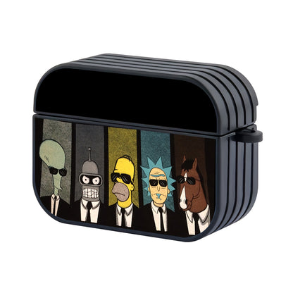 Roger Bender Homer Rick Bojack Hard Plastic Case Cover For Apple Airpods Pro