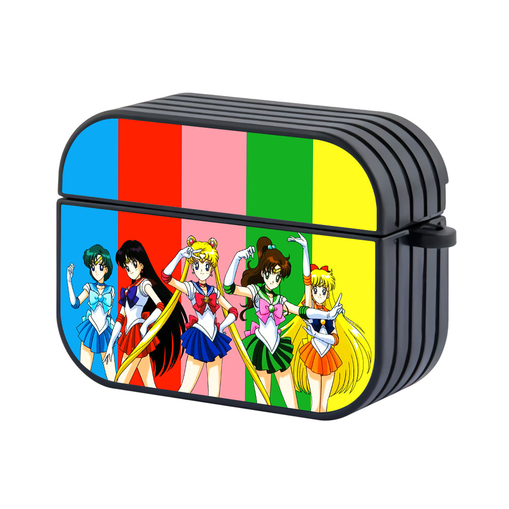 Sailor Moon Team Hard Plastic Case Cover For Apple Airpods Pro