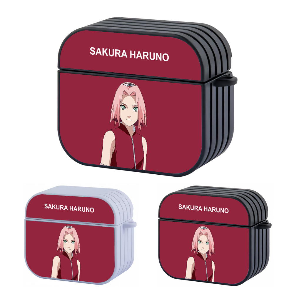 Sakura Haruno Character Hard Plastic Case Cover For Apple Airpods 3