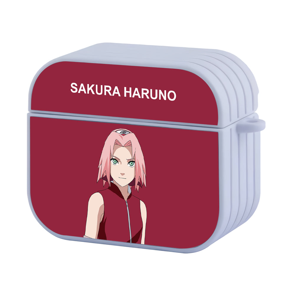 Sakura Haruno Character Hard Plastic Case Cover For Apple Airpods 3