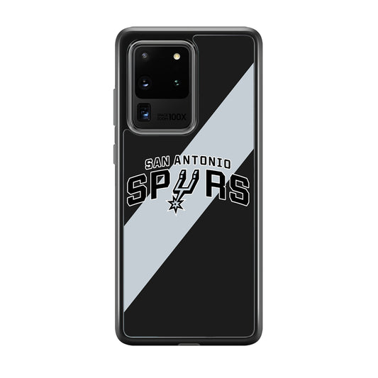 San Antonio Spurs Stripe Grey Samsung Galaxy S20 Ultra Case