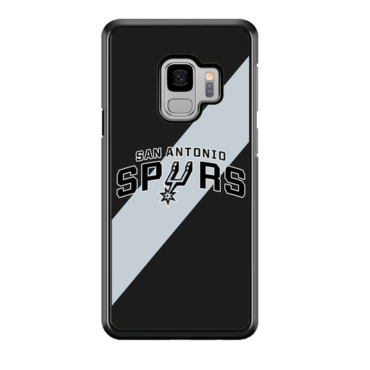 San Antonio Spurs Stripe Grey Samsung Galaxy S9 Case