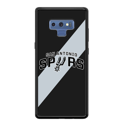 San Antonio Spurs Stripe Grey Samsung Galaxy Note 9 Case