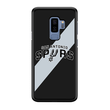 San Antonio Spurs Stripe Grey Samsung Galaxy S9 Plus Case