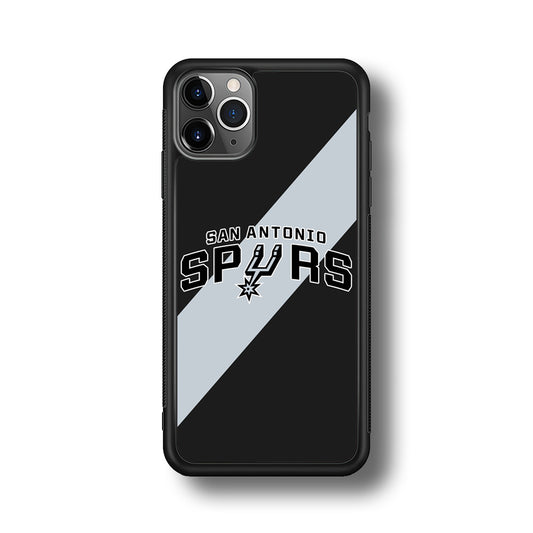 San Antonio Spurs Stripe Grey iPhone 11 Pro Case