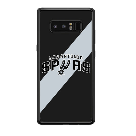 San Antonio Spurs Stripe Grey Samsung Galaxy Note 8 Case