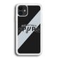 San Antonio Spurs Stripe Grey iPhone 12 Case