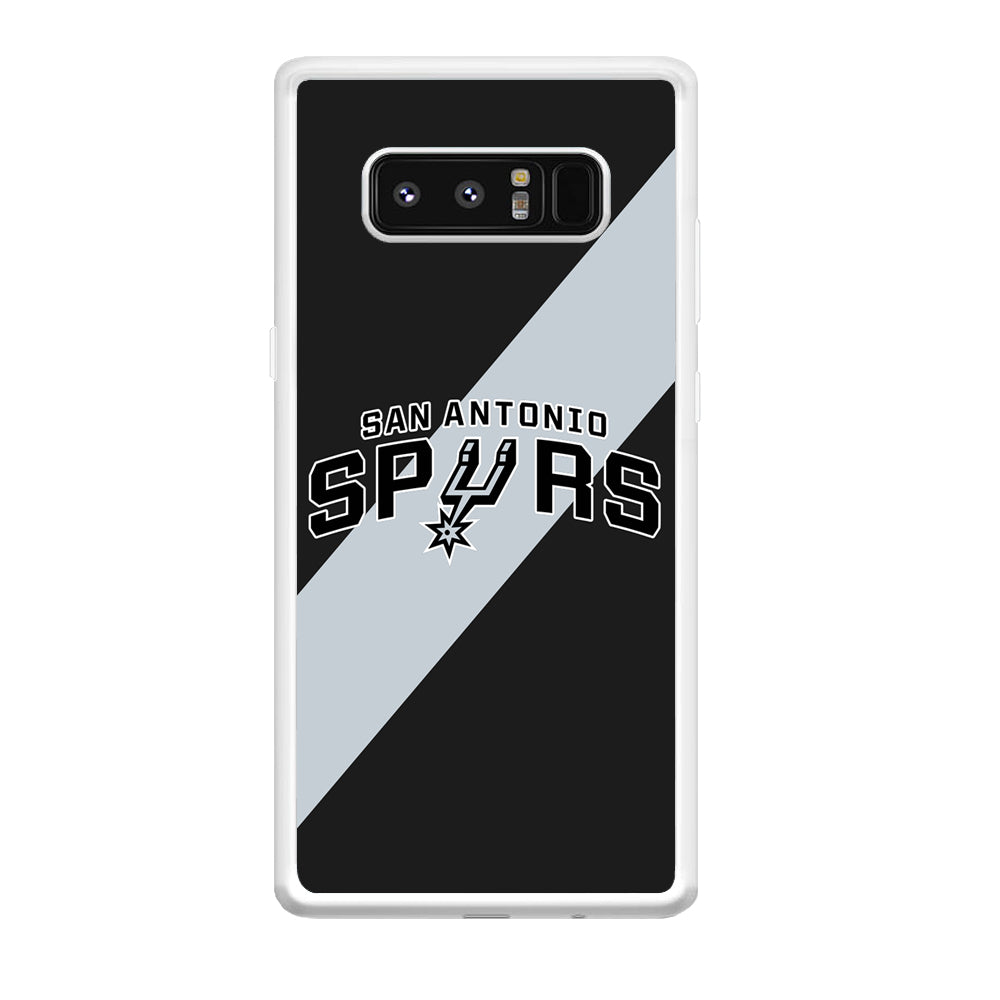 San Antonio Spurs Stripe Grey Samsung Galaxy Note 8 Case