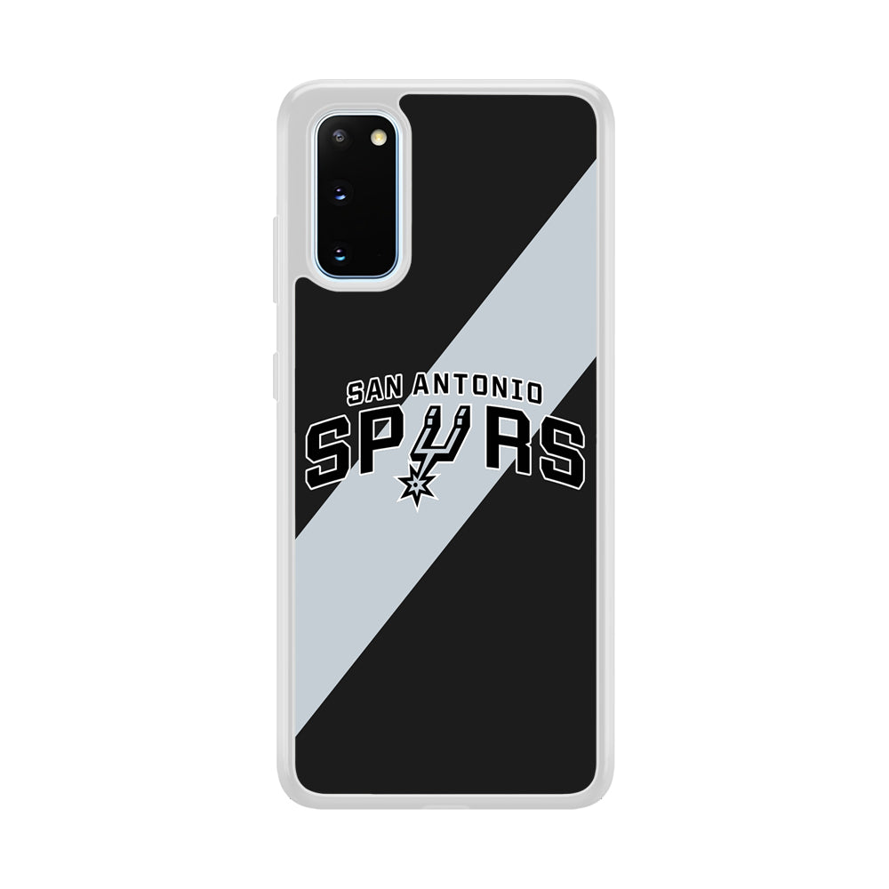 San Antonio Spurs Stripe Grey Samsung Galaxy S20 Case