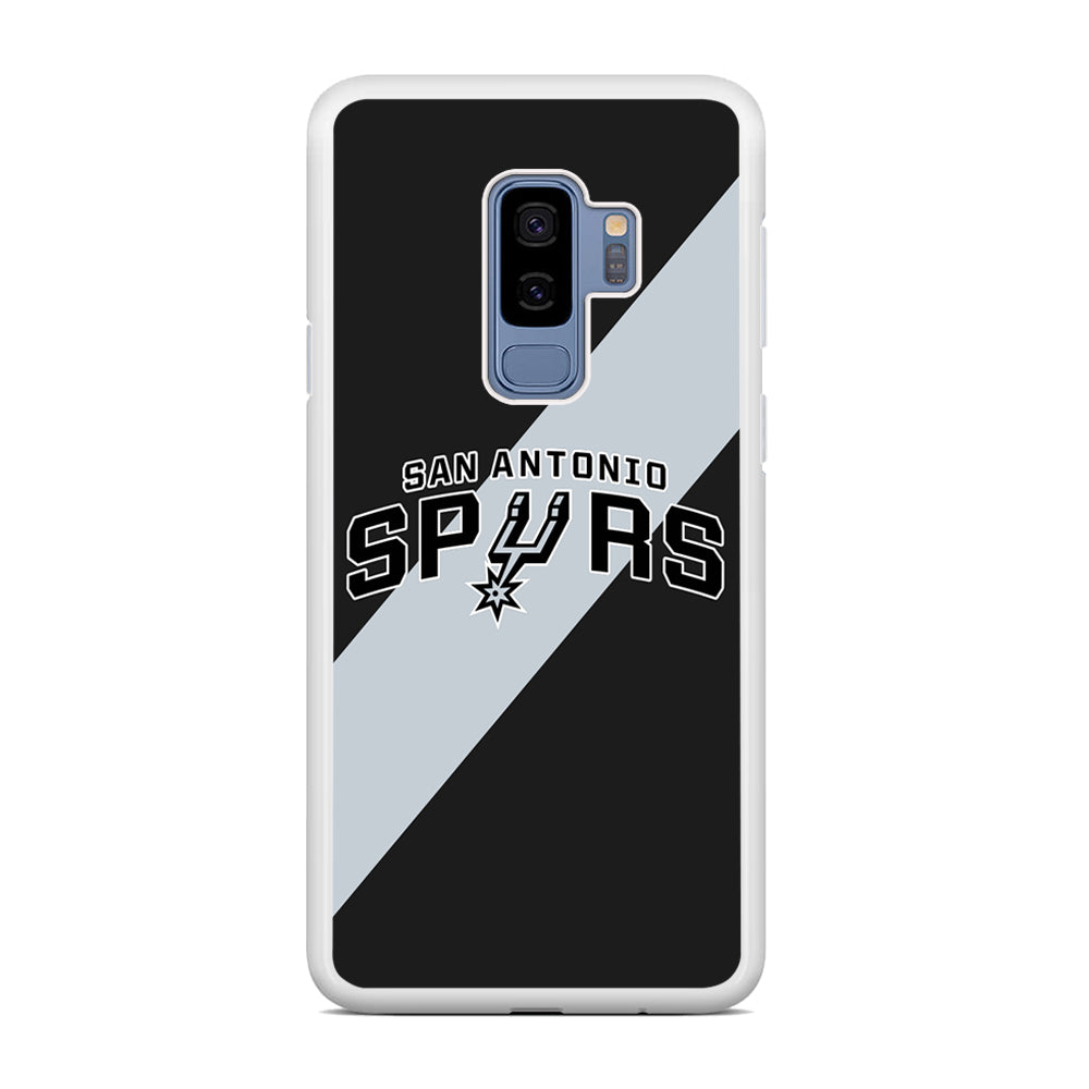 San Antonio Spurs Stripe Grey Samsung Galaxy S9 Plus Case