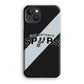San Antonio Spurs Stripe Grey iPhone 14 Plus Case