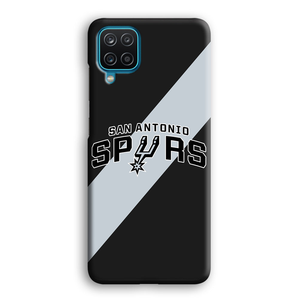 San Antonio Spurs Stripe Grey Samsung Galaxy A12 Case