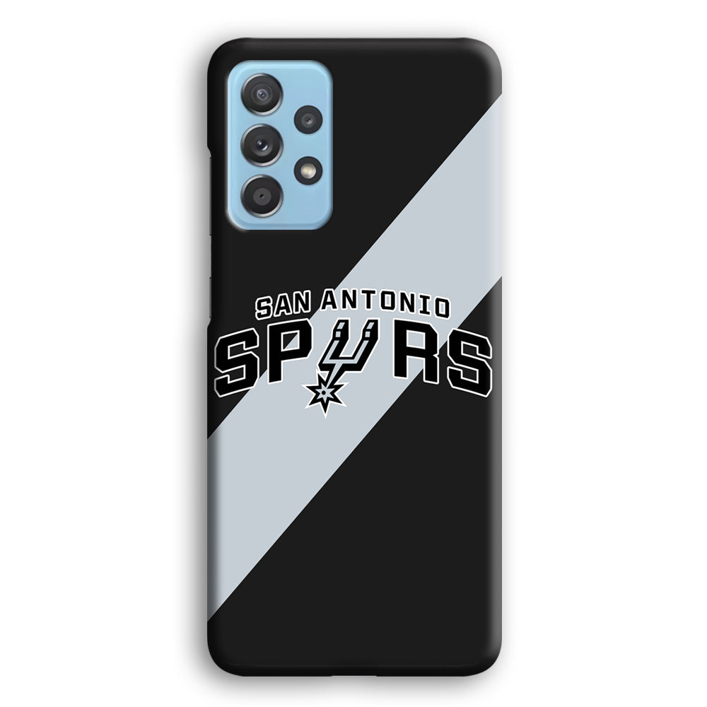 San Antonio Spurs Stripe Grey Samsung Galaxy A72 Case