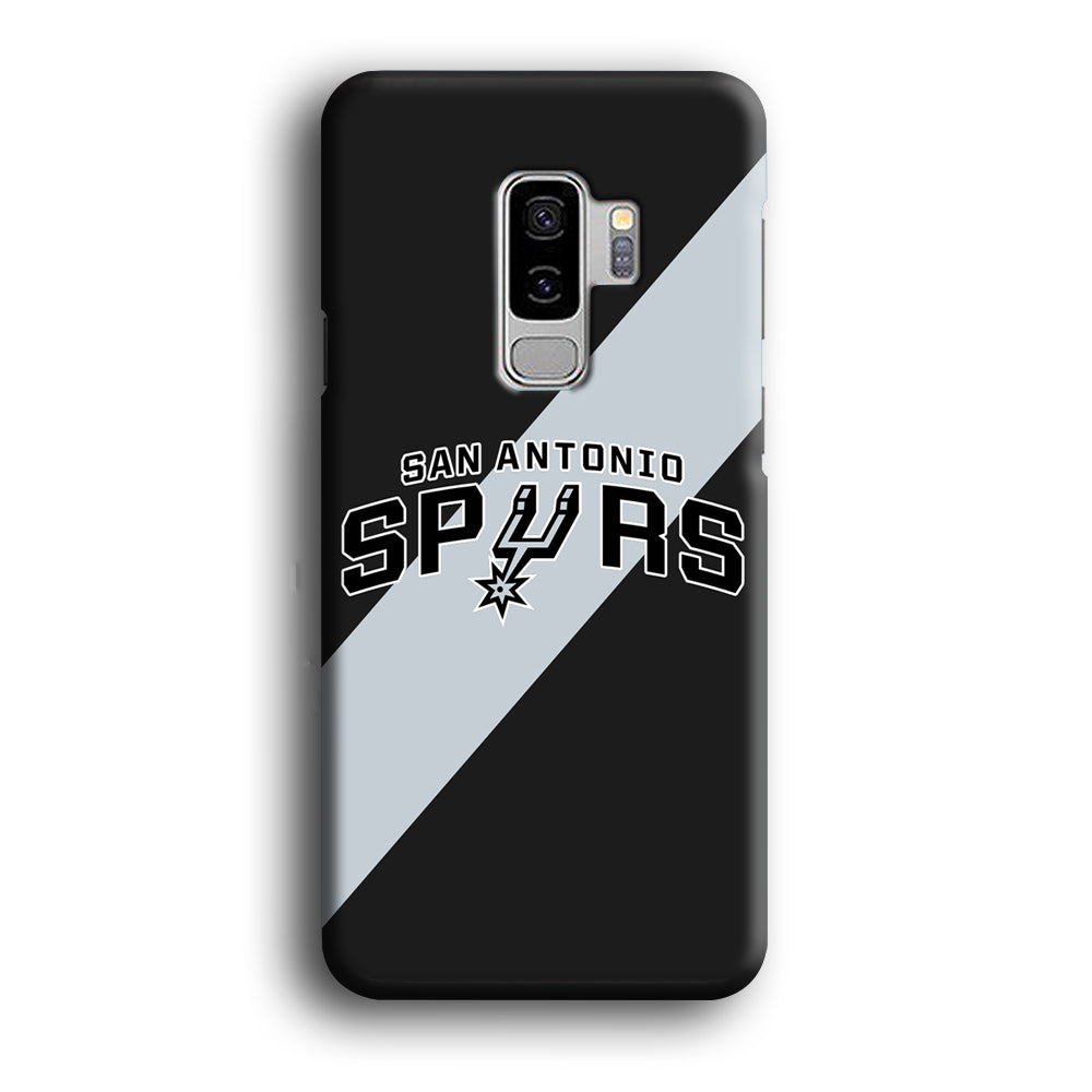 San Antonio Spurs Stripe Grey Samsung Galaxy S9 Plus Case