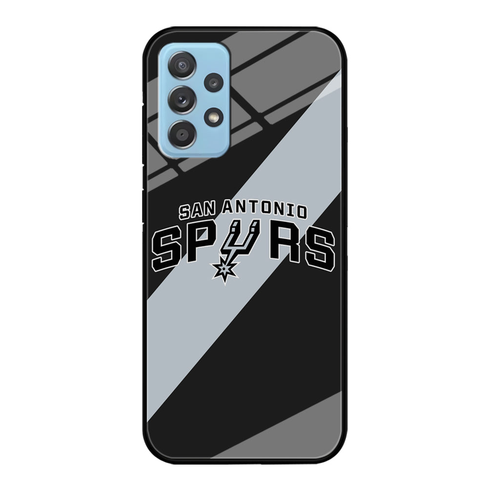 San Antonio Spurs Stripe Grey Samsung Galaxy A52 Case