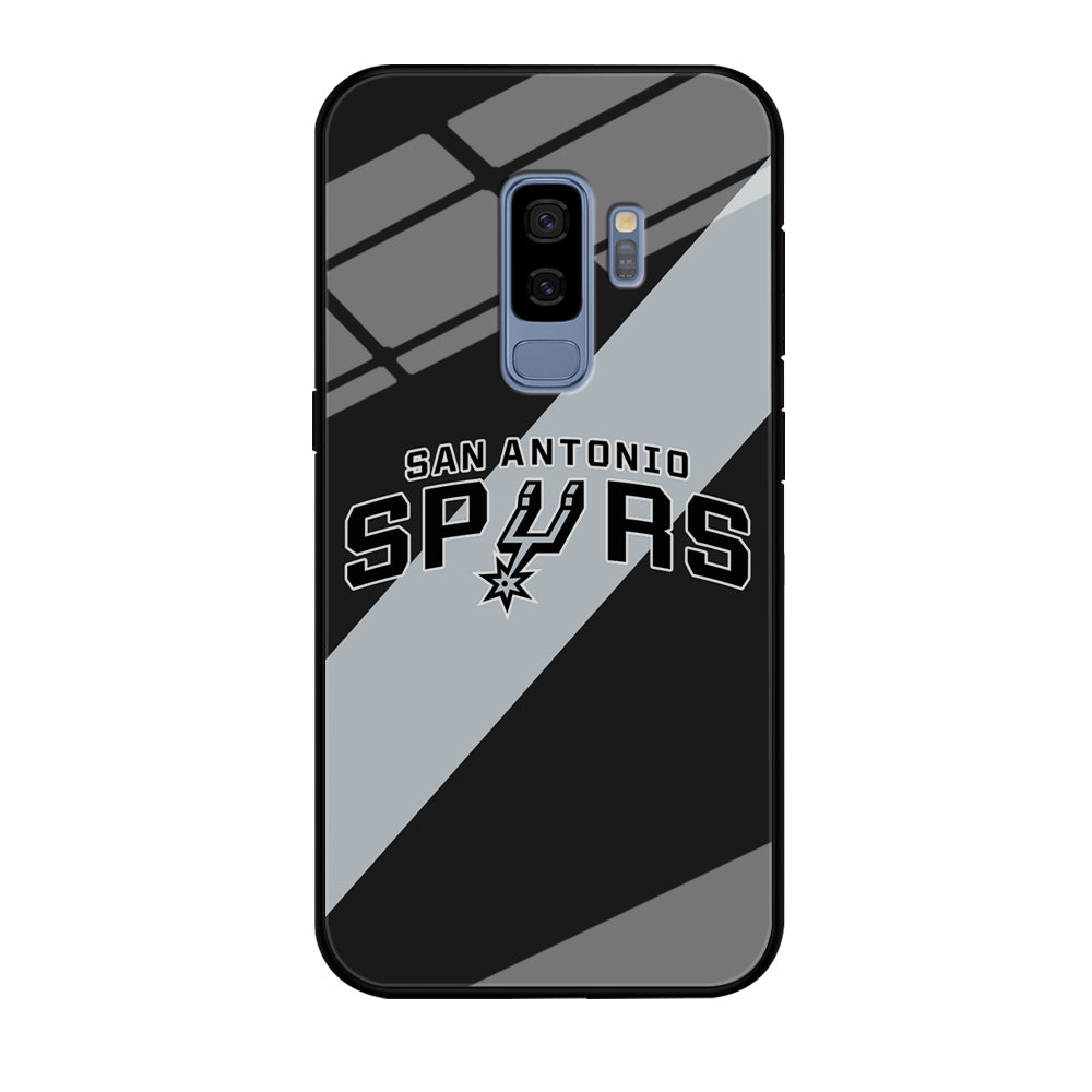 San Antonio Spurs Stripe Grey Samsung Galaxy S9 Plus Case