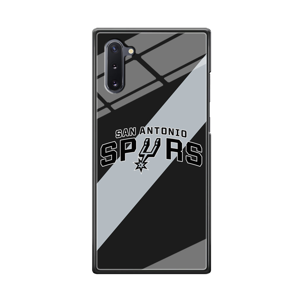 San Antonio Spurs Stripe Grey Samsung Galaxy Note 10 Case