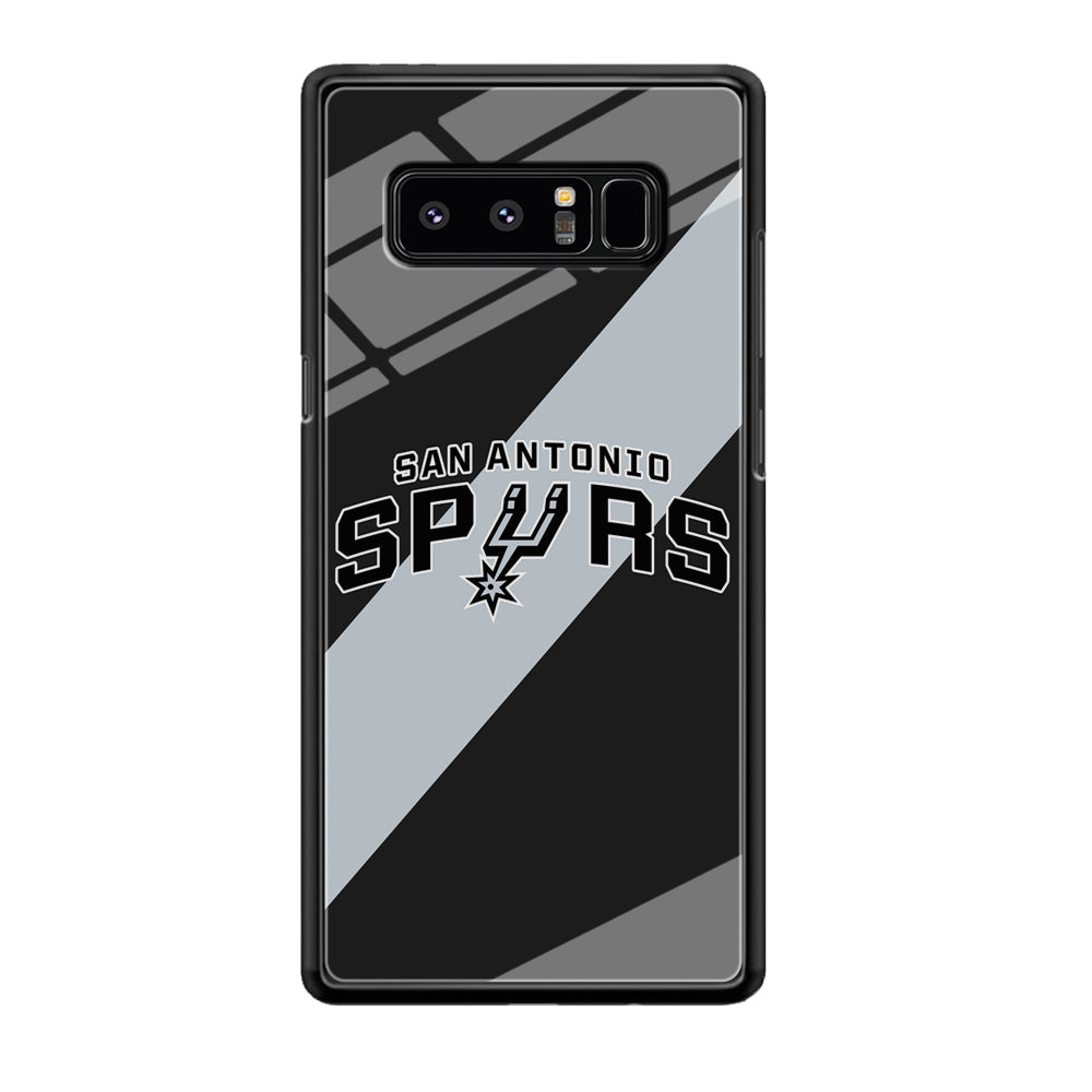 San Antonio Spurs Stripe Grey Samsung Galaxy Note 8 Case