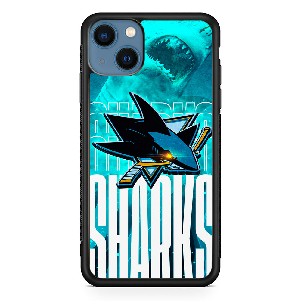 San Jose Sharks Word Of Team iPhone 15 Plus Case