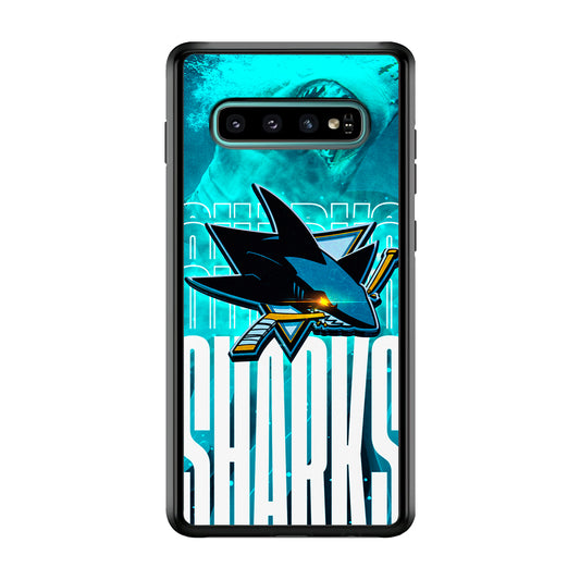San Jose Sharks Word Of Team Samsung Galaxy S10 Case