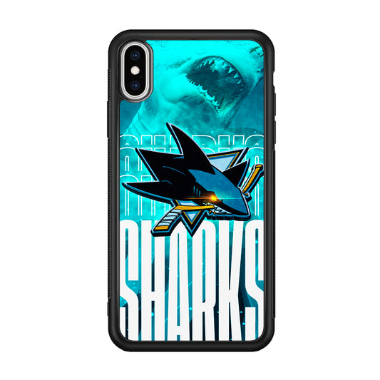 San Jose Sharks Word Of Team iPhone XS Case