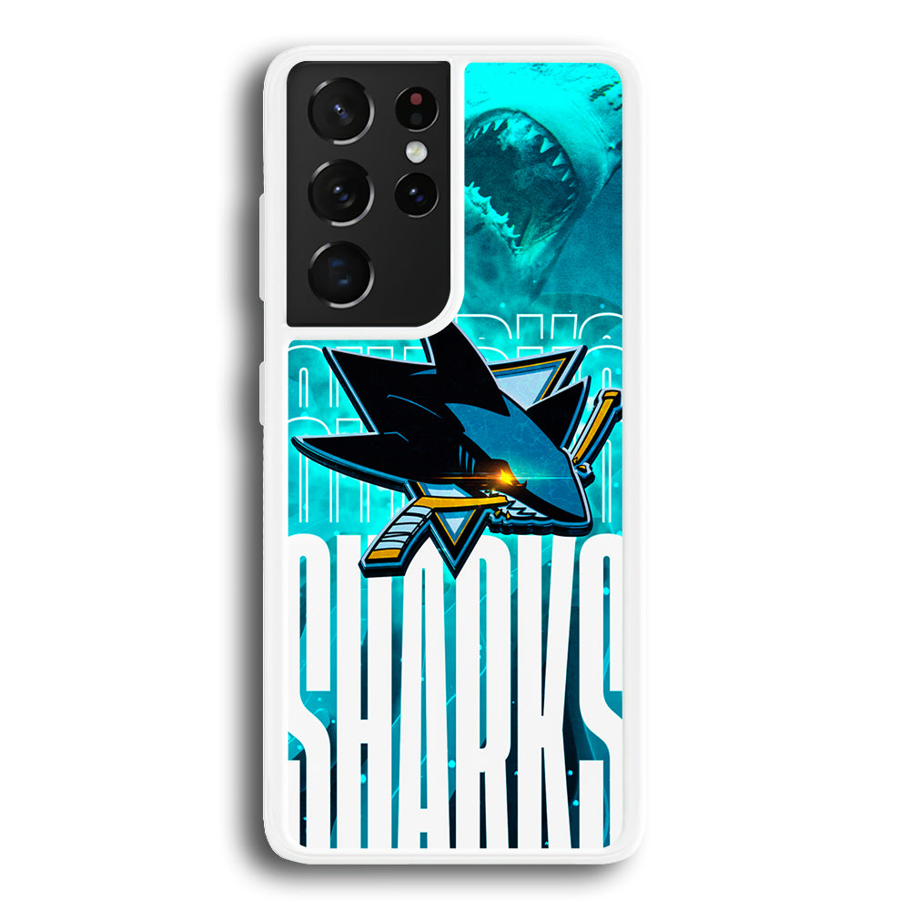 San Jose Sharks Word Of Team Samsung Galaxy S21 Ultra Case