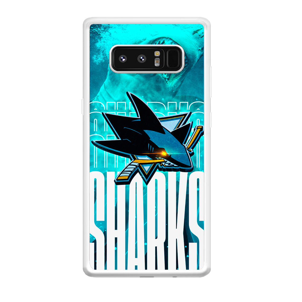 San Jose Sharks Word Of Team Samsung Galaxy Note 8 Case