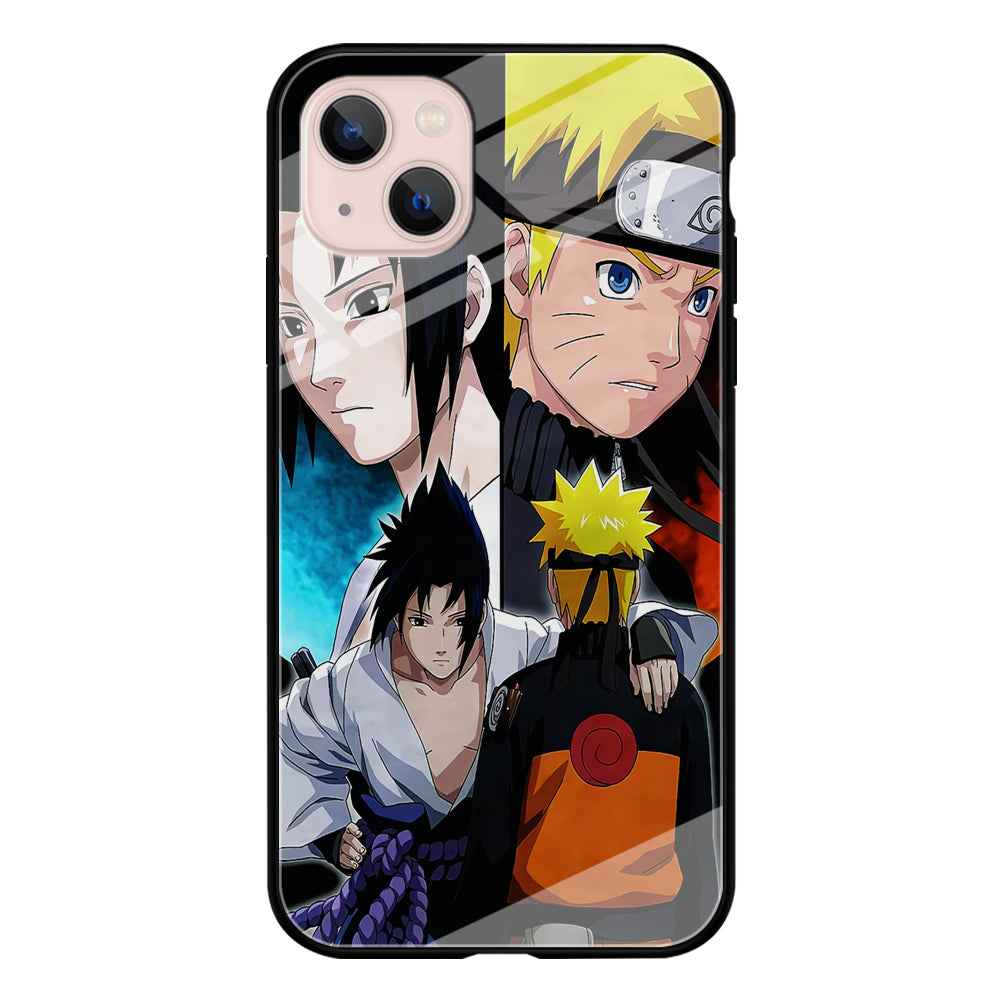Sasuke Naruto Fierce Battle iPhone 15 Plus Case