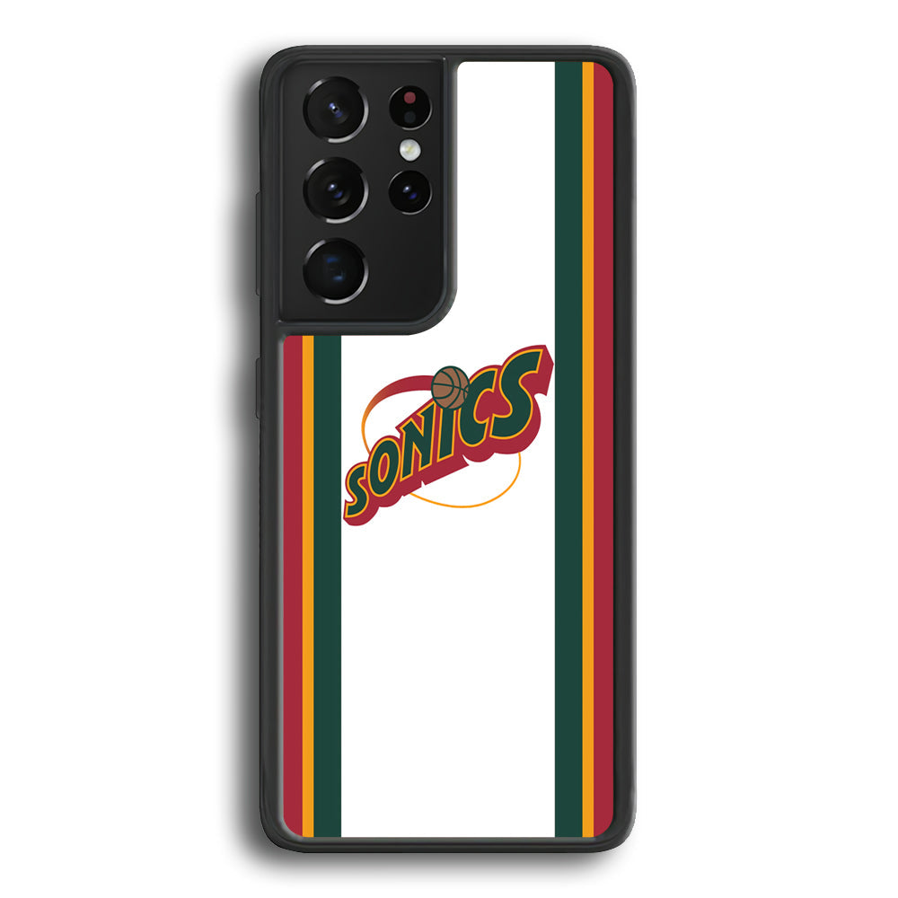 Seattle Supersonics NBA Team Samsung Galaxy S22 Ultra Case - Ezzystore