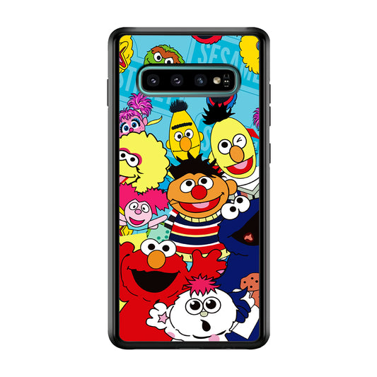 Sesame Street Family Character Samsung Galaxy S10 Case