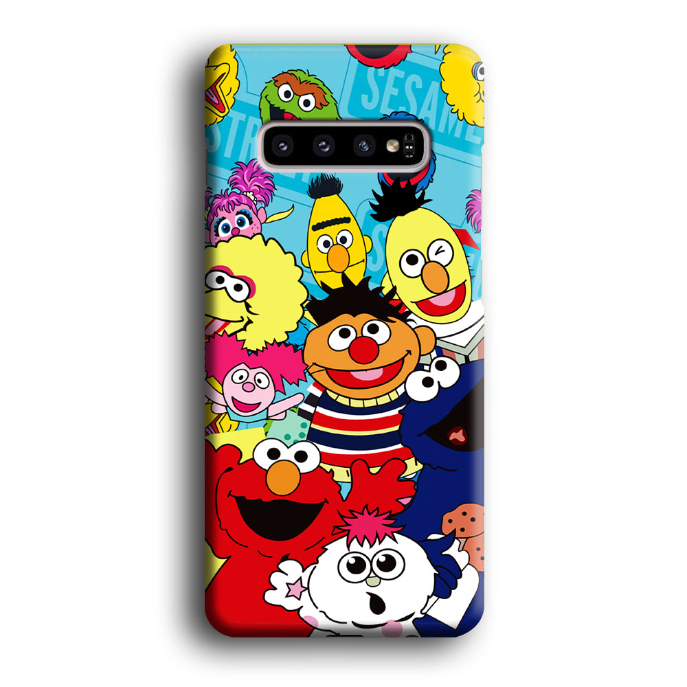 Sesame Street Family Character Samsung Galaxy S10 Plus Case