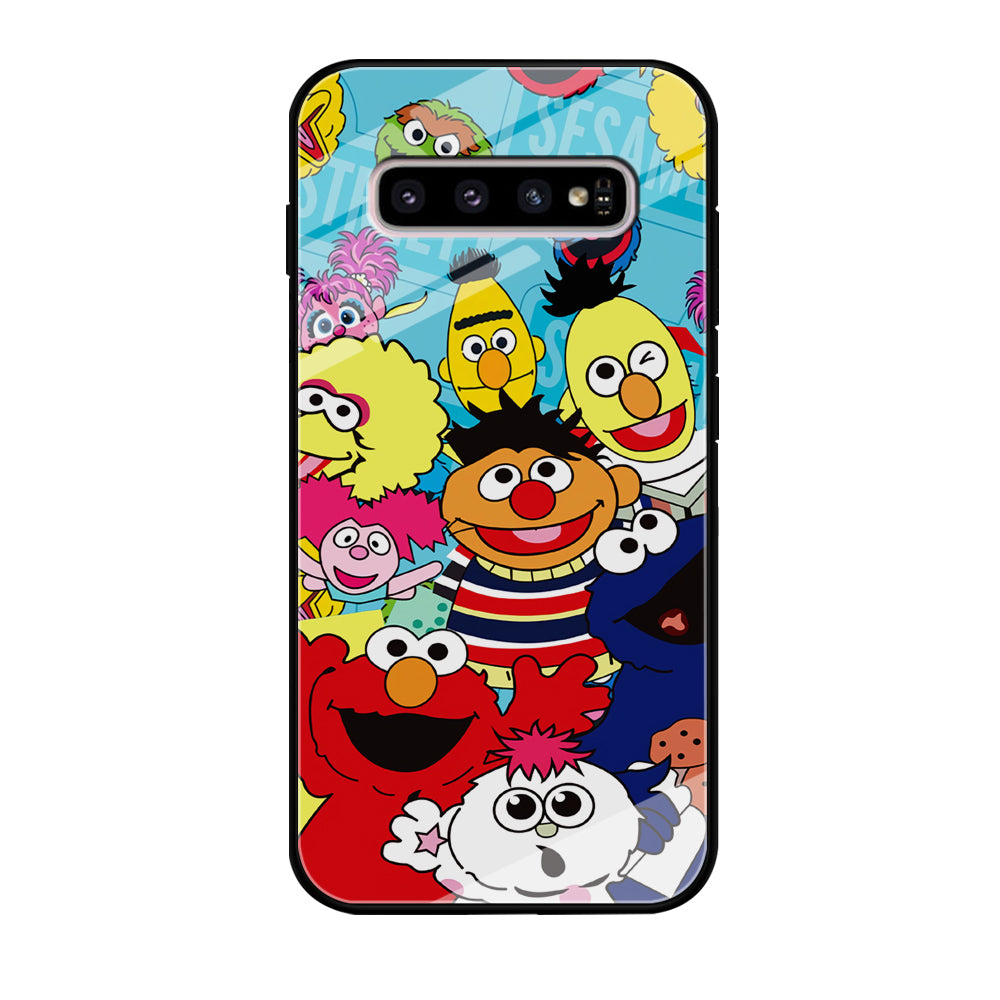 Sesame Street Family Character Samsung Galaxy S10 Case