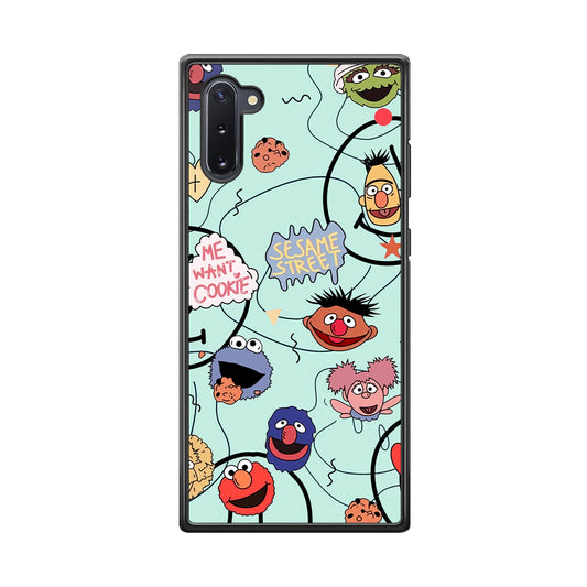 Sesame Street Word And Emoticon Samsung Galaxy Note 10 Case