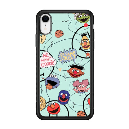 Sesame Street Word And Emoticon iPhone XR Case