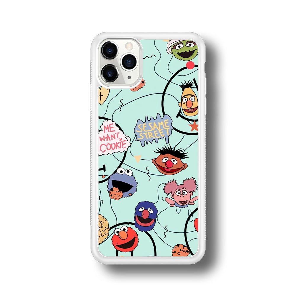 Sesame Street Word And Emoticon iPhone 11 Pro Max Case