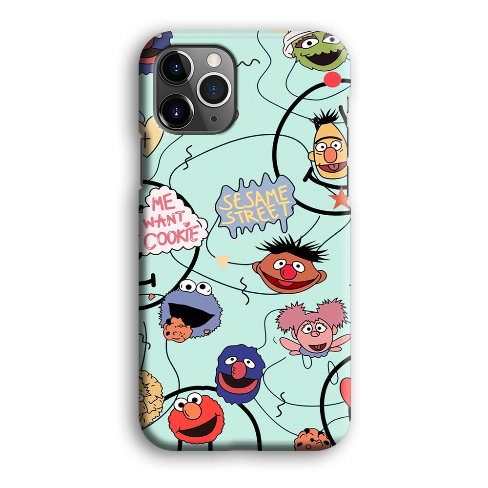 Sesame Street Word And Emoticon iPhone 12 Pro Max Case
